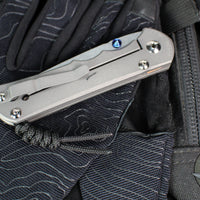 Chris Reeve Large Inkosi- LEFT HANDED- Tanto Edge- Plain- Magnacut Steel Blade LIN-1043