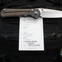 Chris Reeve Large Inkosi- LEFT HANDED- Natural Micarta Inlays- Tanto Edge LIN-1047