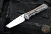 Chris Reeve Large Inkosi- LEFT HANDED- Natural Micarta Inlays- Tanto Edge LIN-1047