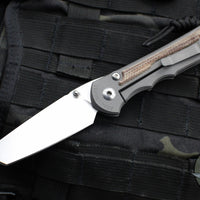 Chris Reeve Large Inkosi- LEFT HANDED- Natural Micarta Inlays- Tanto Edge LIN-1047