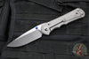 Chris Reeve- Large Inkosi- LEFT HANDED- Drop Point- Glass Blasted Titanium Handle-  Magnacut Steel Blade LIN-1109