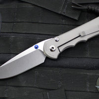 Chris Reeve- Large Inkosi- LEFT HANDED- Drop Point- Glass Blasted Titanium Handle-  Magnacut Steel Blade LIN-1109