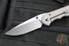 Chris Reeve- Large Inkosi- LEFT HANDED- Drop Point- Glass Blasted Titanium Handle-  Magnacut Steel Blade LIN-1109