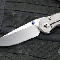 Chris Reeve- Large Inkosi- LEFT HANDED- Drop Point- Glass Blasted Titanium Handle-  Magnacut Steel Blade LIN-1109