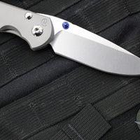 Chris Reeve- Large Inkosi- LEFT HANDED- Drop Point- Glass Blasted Titanium Handle-  Magnacut Steel Blade LIN-1109