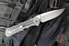 Chris Reeve- Large Inkosi- Drop Point- Glass Blasted Titanium Handle- Black Canvas Micarta Inlay- Magnacut Steel Blade LIN-1116