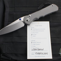 Chris Reeve- Large Inkosi- Insingo Edge- Glass Blasted Titanium Handle-  Magnacut Steel Blade LIN-1122