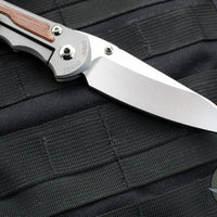 Chris Reeve- Large Inkosi- Insingo Edge- Glass Blasted Titanium Handle- Natural Canvas Micarta Inlay- Magnacut Blade LIN-1126