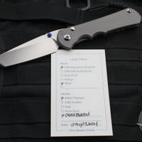 Chris Reeve- Large Inkosi- Tanto Edge- Glass Blasted Titanium Handle-  Magnacut Steel Blade LIN-1130