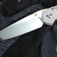 Chris Reeve- Large Inkosi- Tanto Edge- Glass Blasted Titanium Handle- Natural Micarta Inlays- Magnacut Steel Blade LIN-1134