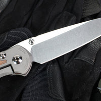 Chris Reeve- Large Inkosi- Tanto Edge- Glass Blasted Titanium Handle- Natural Micarta Inlays- Magnacut Steel Blade LIN-1134