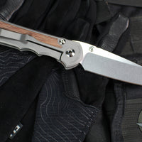 Chris Reeve- Large Inkosi- Tanto Edge- Glass Blasted Titanium Handle- Natural Micarta Inlays- Magnacut Steel Blade LIN-1134