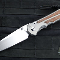 Chris Reeve- Large Inkosi- Tanto Edge- Glass Blasted Titanium Handle- Natural Micarta Inlays- Magnacut Steel Blade LIN-1134