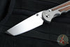 Chris Reeve- Large Inkosi- Tanto Edge- Glass Blasted Titanium Handle- Natural Micarta Inlays- Magnacut Steel Blade LIN-1134