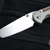 Chris Reeve- Large Inkosi- Tanto Edge- Glass Blasted Titanium Handle- Natural Micarta Inlays- Magnacut Steel Blade LIN-1134