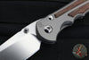 Chris Reeve- Large Inkosi- Tanto Edge- Glass Blasted Titanium Handle- Natural Micarta Inlays- Magnacut Steel Blade LIN-1134