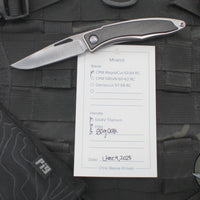 Chris Reeve- Mnandi- Bog Oak Inlay- Drop Point Magnacut Blade MNA-1000