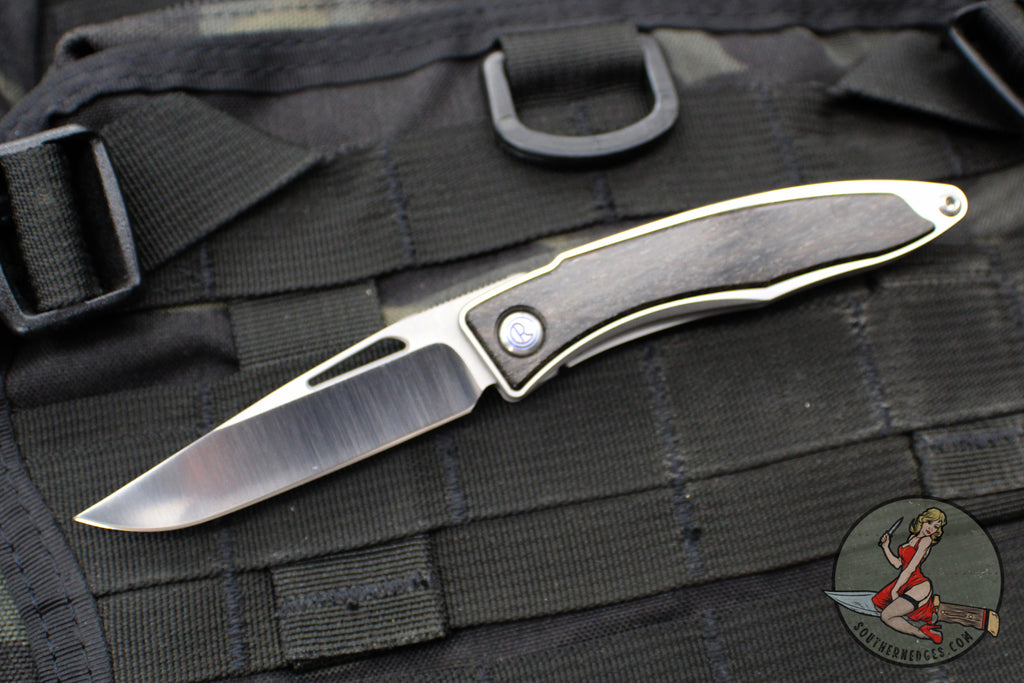 Chris Reeve- Mnandi- Bog Oak Inlay- Drop Point Magnacut Blade MNA-1000