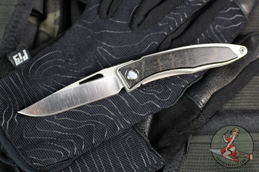 Chris Reeve- Mnandi- Bog Oak Inlay- Drop Point Magnacut Blade MNA-1000
