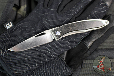 Chris Reeve- Mnandi- Bog Oak Inlay- Drop Point Magnacut Blade MNA-1000