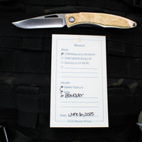 Chris Reeve Mnandi- Box Elder Wood- Plain Drop Point MNA-1008