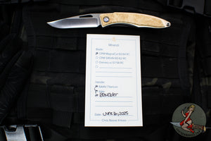 Chris Reeve Mnandi- Box Elder Wood- Plain Drop Point MNA-1008