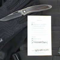 Chris Reeve- Mnandi- Macassar Ebony Wood Inlay- Plain Drop Point MNA-1016 IN Magnacut