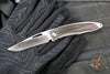 Chris Reeve- Mnandi- Macassar Ebony Wood Inlay- Plain Drop Point MNA-1016 IN Magnacut