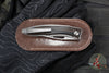 Chris Reeve- Mnandi- Macassar Ebony Wood Inlay- Plain Drop Point MNA-1016 IN Magnacut