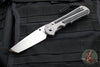 Chris Reeve- Large Inkosi- Tanto Edge- Glass Blasted Titanium Handle- Black Micarta Inlays- Magnacut Steel Blade LIN-1132