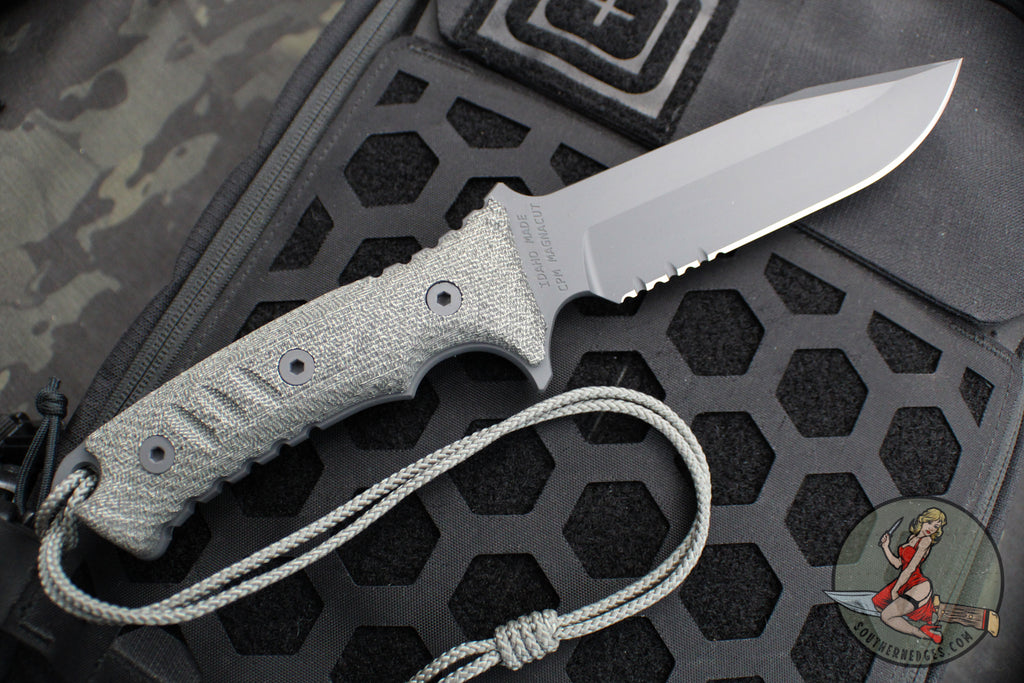 Chris Reeve Pacific Fixed Blade Black Canvas Micarta Handle Black Fi chris-reeve-pacific-fixed-blade-black-canvas-micarta-handle-black-fi