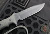 Chris Reeve Pacific Fixed Blade- Black Canvas Micarta Handle- Black Finished Magnacut Steel Part Serrated Edge PAC-1001