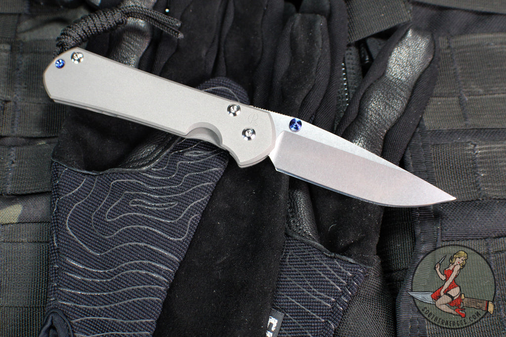 Chris Reeve Small Sebenza 31- LEFT HANDED- Drop Point- Stonewash Magnacut Blade S31-1001