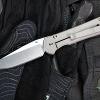 Chris Reeve Small Sebenza 31- LEFT HANDED- Drop Point- Stonewash Magnacut Blade S31-1001
