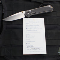 Chris Reeve Small Sebenza 31- Drop Point- Bog Oak Inlay S31-1100 In CPM-MAGNACUT