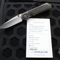 Chris Reeve Small Sebenza 31- Drop Point- Bog Oak Inlay S31-1100 V2 In CPM-MAGNACUT