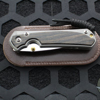 Chris Reeve Small Sebenza 31- Drop Point- Bog Oak Inlay S31-1100 V2 In CPM-MAGNACUT