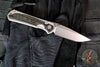 Chris Reeve Small Sebenza 31- LEFT-HANDED- Drop Point- Bog Oak Inlay- Stonewash Magnacut Blade S31-1101