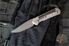 Chris Reeve Small Sebenza 31- LEFT-HANDED- Drop Point- Bog Oak Inlay- Stonewash Magnacut Blade S31-1101