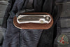 Chris Reeve Small Sebenza 31- LEFT-HANDED- Drop Point- Bog Oak Inlay- Stonewash Magnacut Blade S31-1101
