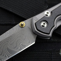 Chris Reeve Small Sebenza 31- Bog Oak Inlay- Boomerang Damascus Drop Point Blade S31-1102