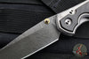 Chris Reeve Small Sebenza 31- Drop Point- Bog Oak Inlay Handle- Ladder Damascus Blade S31-1104