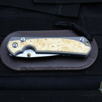Chris Reeve Small Sebenza 31- Drop Point- Box Elder Wood Inlay S31-1108 in CPM MAGNACUT