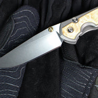 Chris Reeve Small Sebenza 31- Drop Point- Box Elder Wood Inlay S31-1108 in CPM MAGNACUT