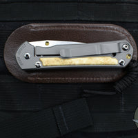 Chris Reeve Small Sebenza 31- Drop Point- Box Elder Wood Inlay S31-1108 in CPM MAGNACUT