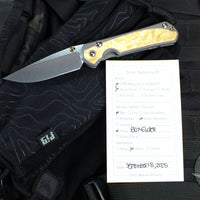 Chris Reeve Small Sebenza 31- Drop Point- Box Elder Wood Inlay S31-1108 in CPM MAGNACUT