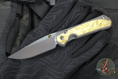 Chris Reeve Small Sebenza 31- Drop Point- Box Elder Wood Inlay S31-1108 in CPM MAGNACUT