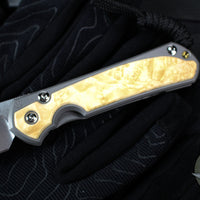 Chris Reeve Small Sebenza 31- Drop Point- Box Elder Wood Inlay S31-1108 in CPM MAGNACUT