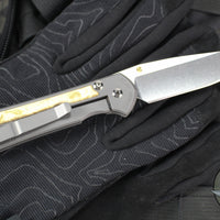 Chris Reeve Small Sebenza 31- Drop Point- Box Elder Wood Inlay S31-1108 in CPM MAGNACUT