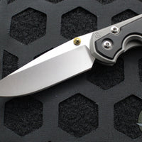 Chris Reeve Small Sebenza 31- Drop Point- Macassar Ebony Inlay Magnacut Steel Blade S31-1116